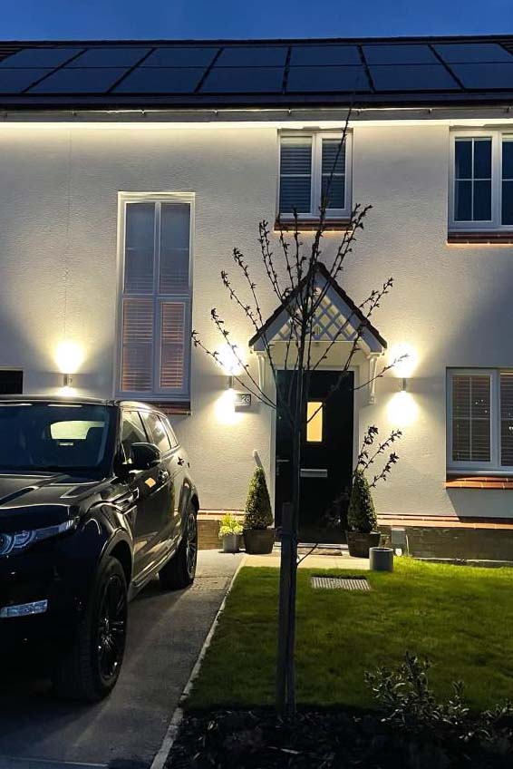 Lighting at the front of home